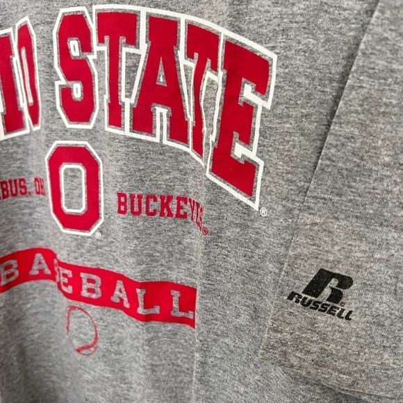 Ohio State Russell Baseball Men’s T Shirt XXL - Picture 2 of 5